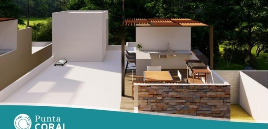 Residencial PUNTA CORAL  Modelo AQUA  (3 Rec. en Planta Alta)