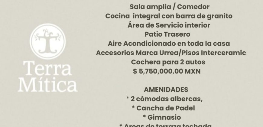 TERRAMITICA Fraccionamiento Residencial